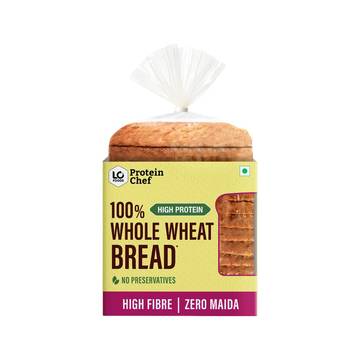 Protein Chef High Protein Whole Wheat Bread (Zero Maida, Brown)